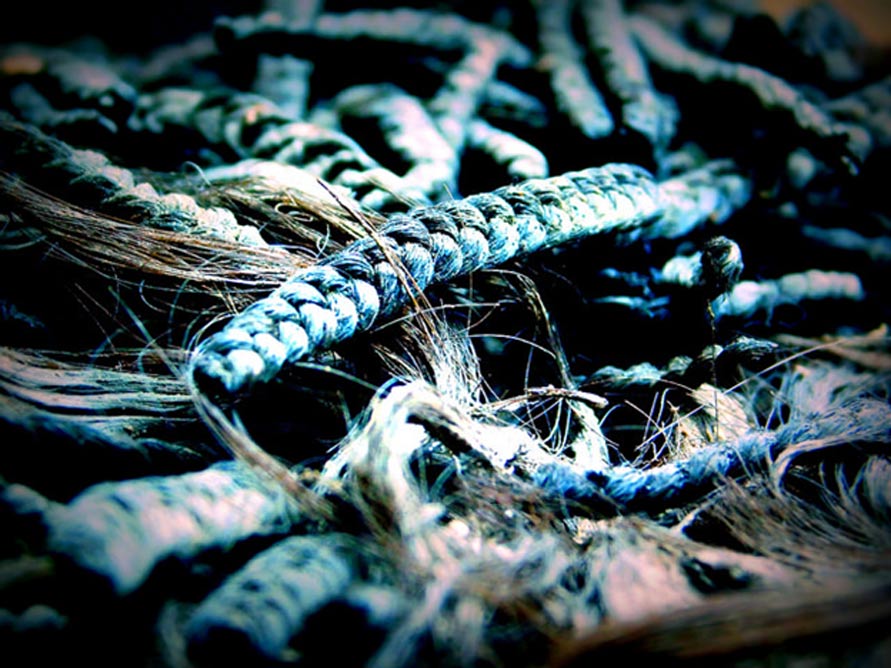 Braided hair prepared or wig making