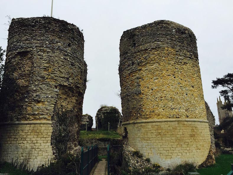 The ruins of Bungay Castle, which was the stronghold of the Bigods for 250 years. 