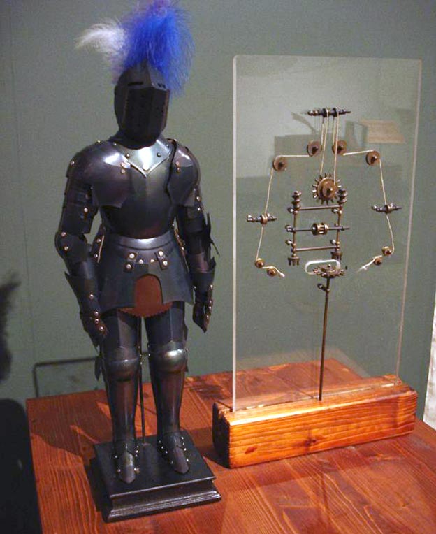 A model of Da Vinci’s Robot.