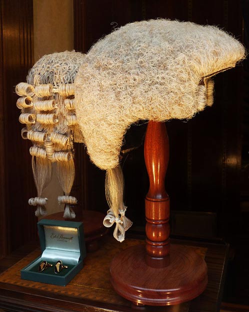 Legal wigs today - wigs as court dress. 