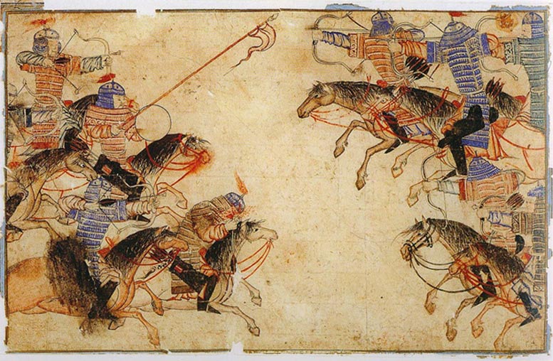 A Mongol melee in the 13th century.