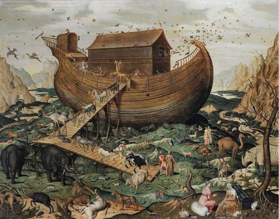 ‘Noah's ark on Mount Ararat’ by Simon de Myle, 1570 AD. 