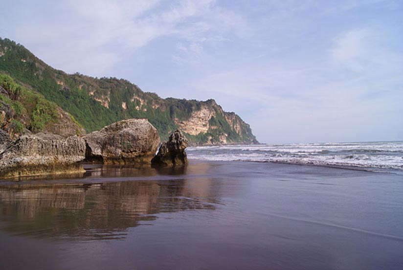 Parangtritis Beach, Yogyakarta, Indonesia, domain of the water diety, Kanjeng Ratu Kidul.