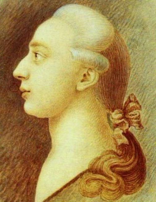 Portrait of Giacomo Casanova. 