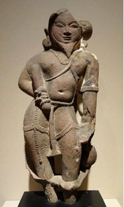 A Hermit (Rishi), India was an inspired poet of Ṛegvedic hymns. They were responsible for tending sacrificial fires and were said to invoke gods with poetry. 11th century AD. 