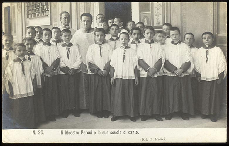 Sistine Chapel Choir, 1905. 