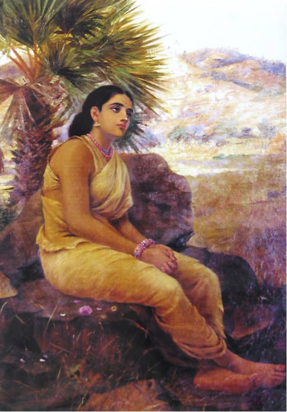 Sitas Exile by Raja Ravi Varma (1848 - 1906) 
