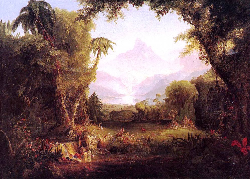"The Garden of Eden" by Thomas Cole (c.1828) 