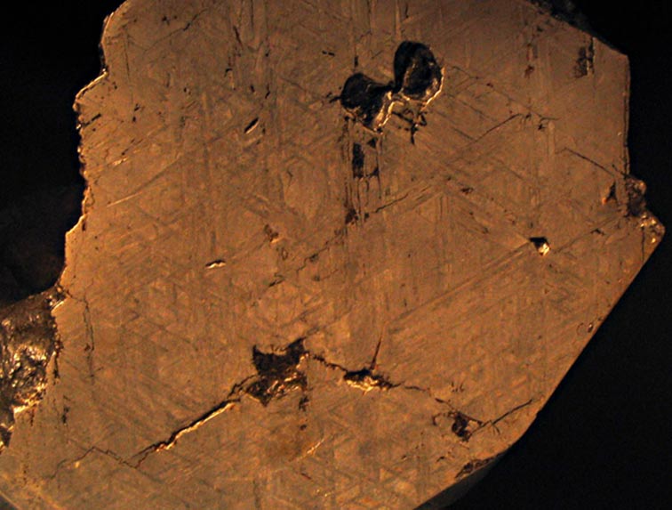 Wabar Meteorite cross section 