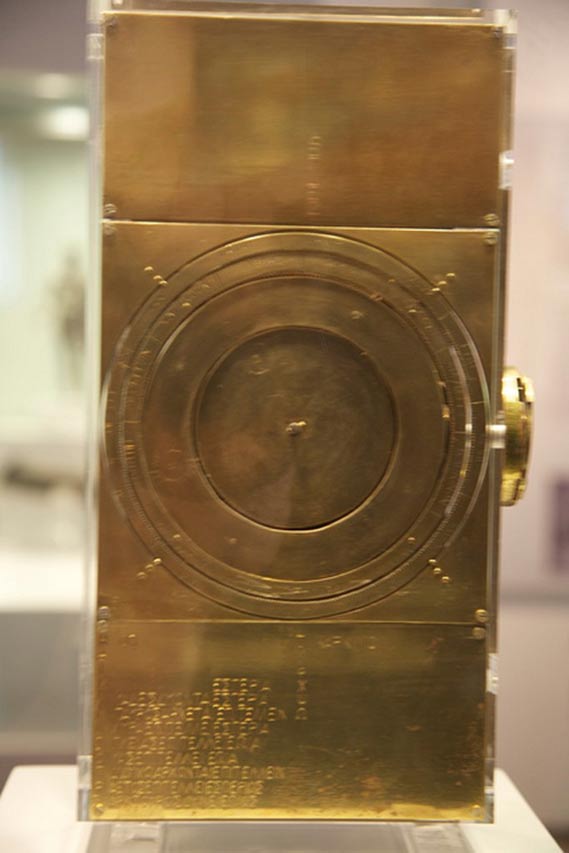 A reconstruction of what the Antikythera Mechanism is thought to have looked like. 