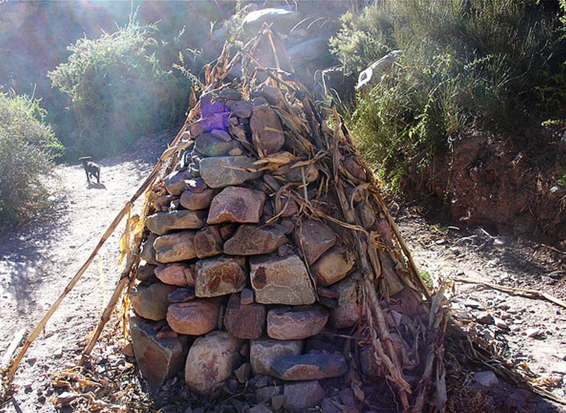 The completion of a large offering to the Pachamama. 