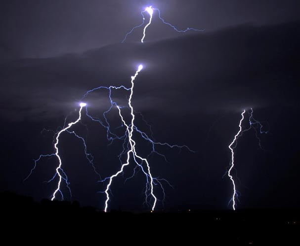 The frightening natural power of lightning.