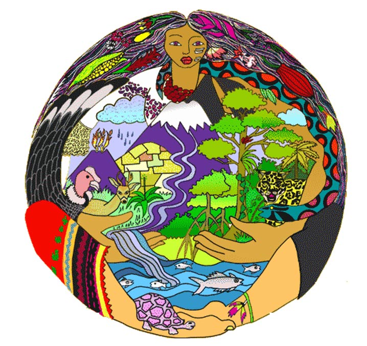 A representation of the Pachamama (mother earth). 