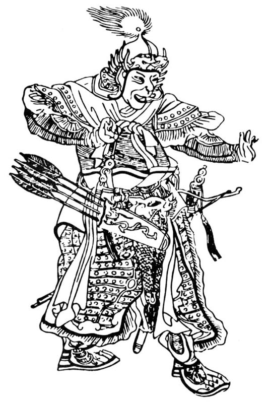 Subutai. Medieval Chinese drawing.